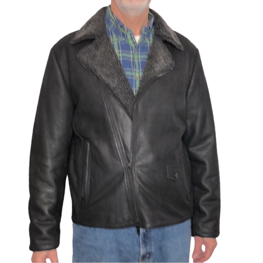 Vince Camuto Leather Moto Jacket